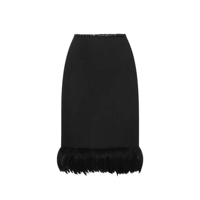 Saint Laurent Black Silk Skirt in Black Silk from HEWI, photo 1 of 1