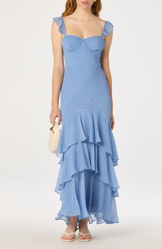 ASTR the Label Alcina Polka Dot Maxi Dress, image 1 of 1 from Nordstrom Rack