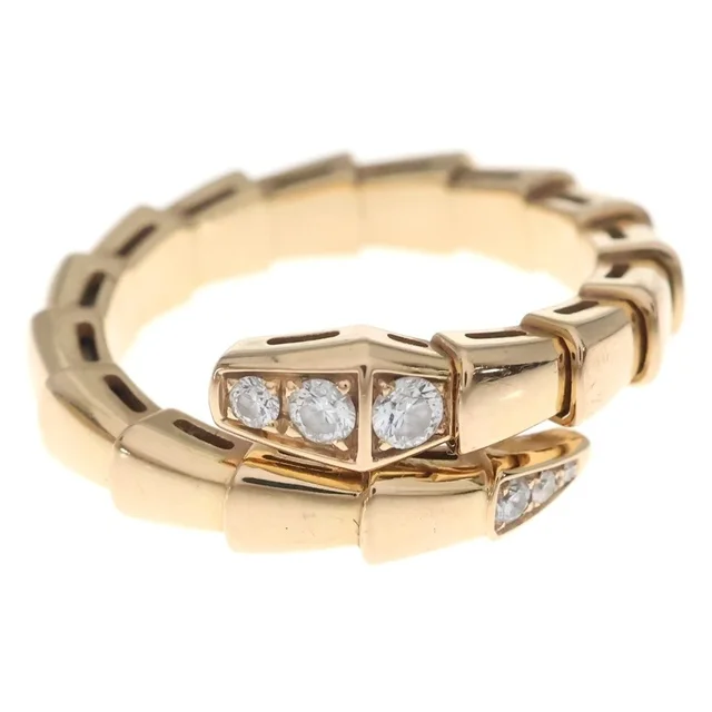 Bvlgari Serpenti Viper Diamond Ring Pink Gold in Pink from The Reluxe, photo 1 of 1