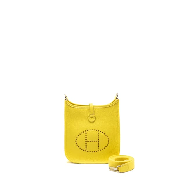 Hermès Mini Evelyne Clemence Lime SHW Stamp U in Clemence leather from EMIER, photo 1 of 1