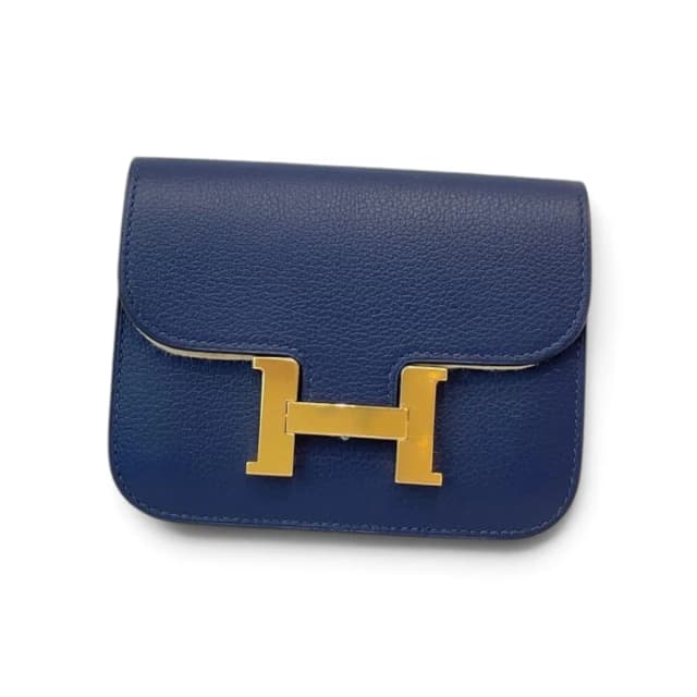 Hermès Constance Slim in Bleu Saphir Evercolor with GHW in Blue from Luxury Promise, photo 1 of 1