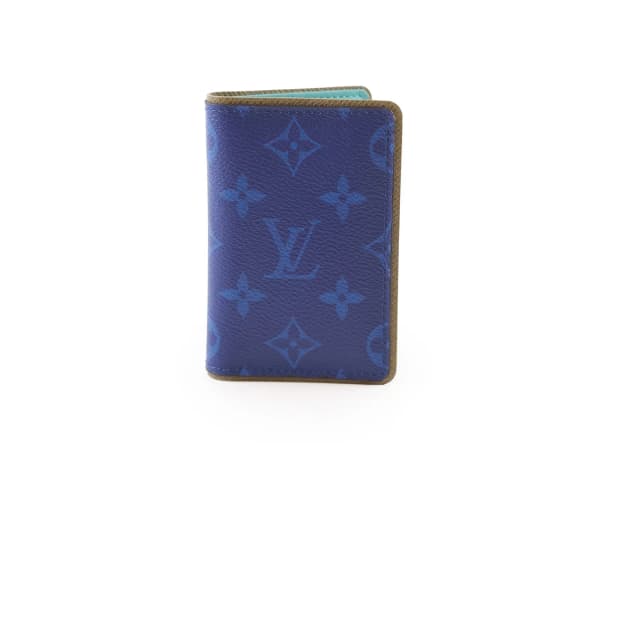 Louis Vuitton Pocket Organiser Blue in Blue Canvas from The Purse Affair, photo 1 of 1