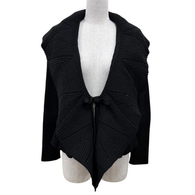 Dior Cotton Bee Embroidery Long Sleeve Knit Cardigan Black 36 in Black Wool from The Reluxe, photo 1 of 1