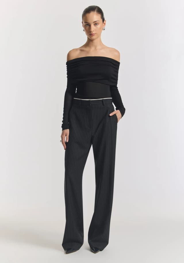 VIKTORIA & WOODS Republic Top in BLACK, image 1 of 1 from Viktoria & Woods