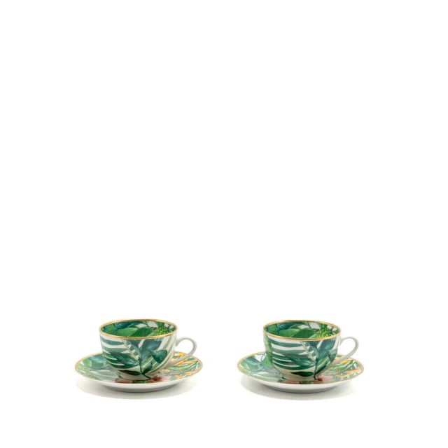 Hermès Passifolia Tea Cup and Saucer Porcelain Multicolour (Sell in Set) from EMIER, photo 1 of 1