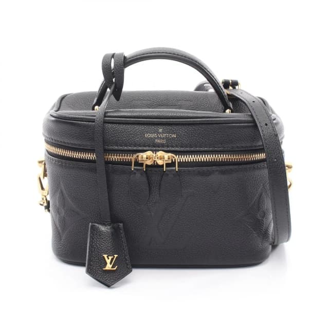Louis Vuitton Handbag PM Monogram Empreinte Noir 2-Way Leather Vanity PM in Black Leather from The Reluxe, photo 1 of 1