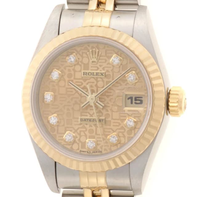 Rolex Datejust Watch 18k Yellow Gold 18k in Yellow Leather from The Reluxe, photo 1 of 1