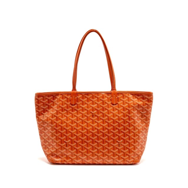 Goyard Artoise PM tote bag Goyardine canvas / calfskin orange SHW in Orange Calfskin from EMIER, photo 1 of 1