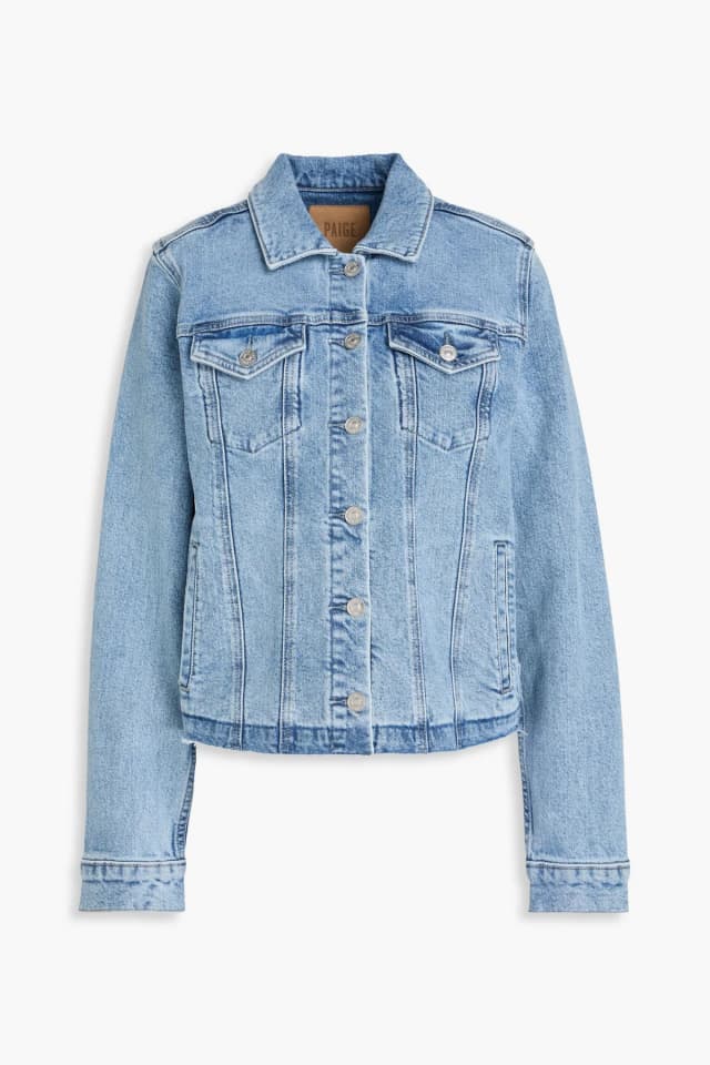 Paige Rowan Faded Denim Jacket in Light denim, image 1 of 1 from THE OUTNET