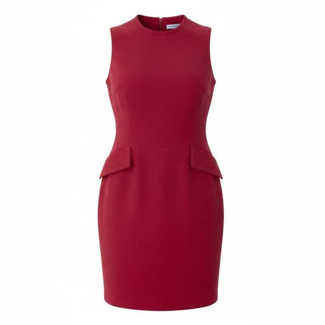 Prada Sleeveless Dress Knee Length 36 Red Wool in Red Wool from The Reluxe, photo 1 of 1