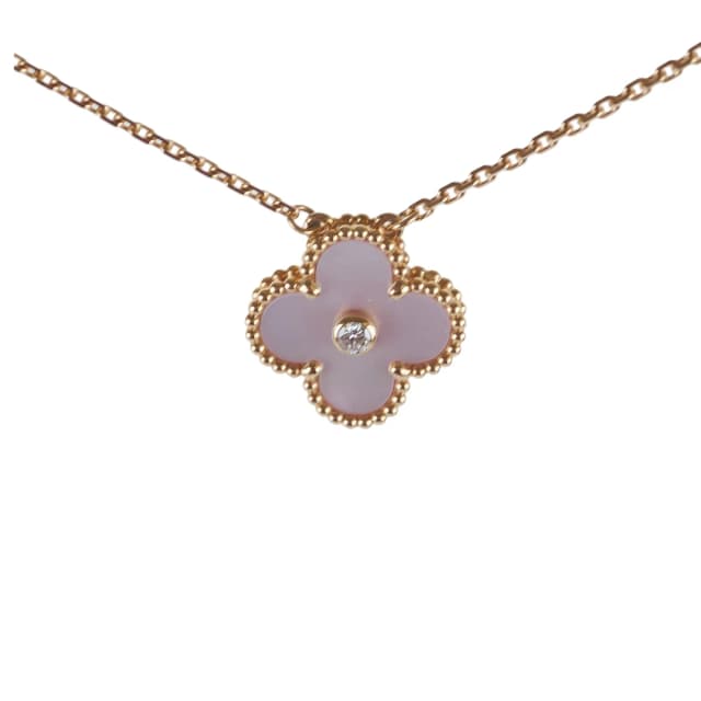 Van Cleef and Arpels Vintage Alhambra Holiday Pink Necklace 2025 in Pink from The Purse Affair, photo 1 of 1