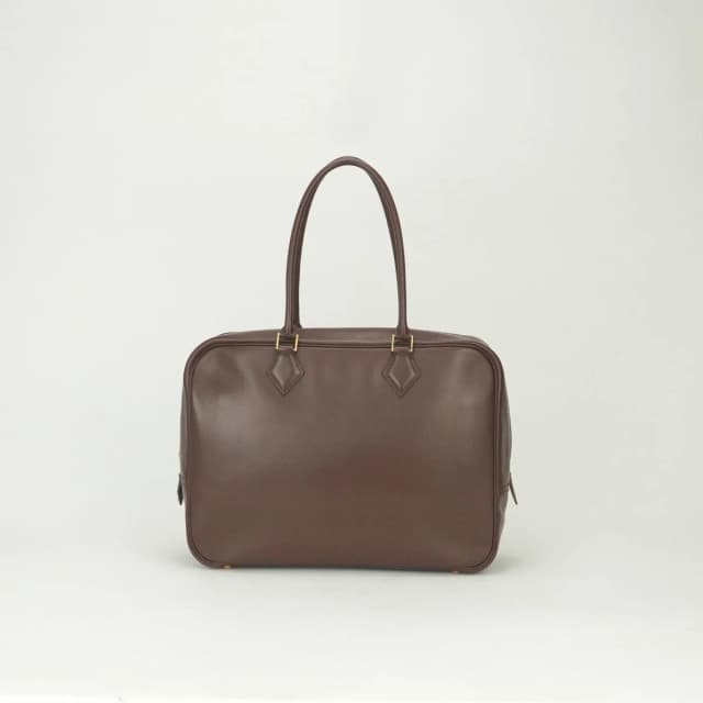 Hermès Plume 32 Tote Box Calf Brown Gold Handbag Business in Brown Box leather from The Reluxe, photo 1 of 1