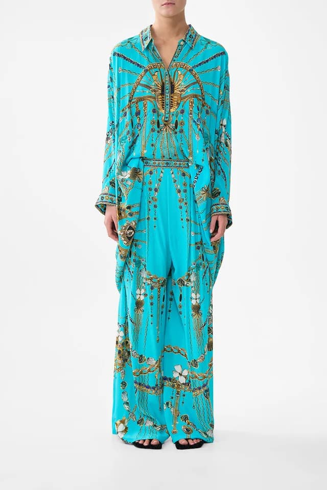 Camilla eBoutique TUCK FRONT PANT TOTEMS AND TREASURES, image 1 of 1 from CAMILLA