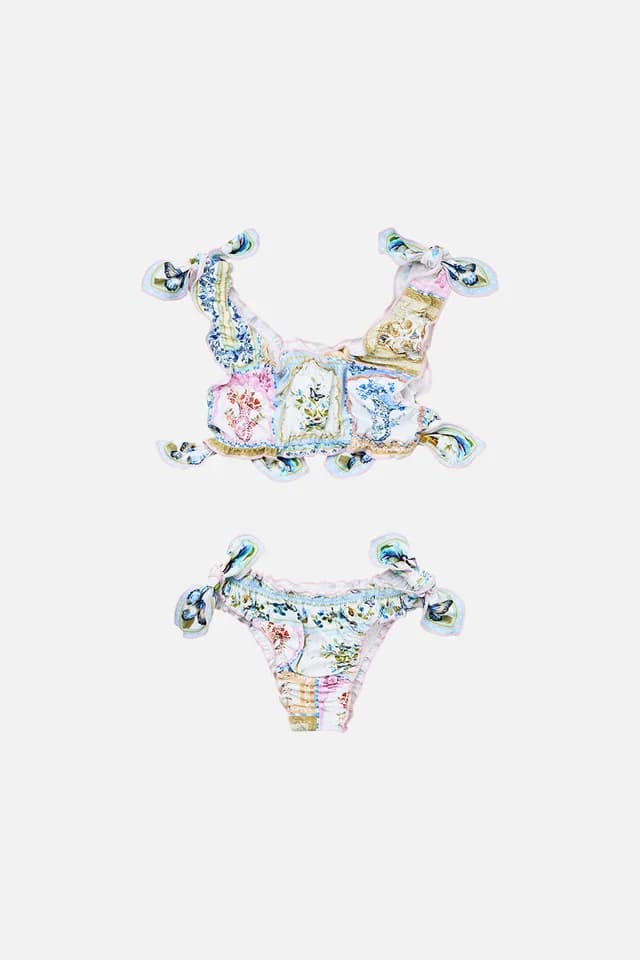 Camilla eBoutique KIDS BABYLOCKED BIKINI SET WITH TIE SIDE BOTANICAL BALLADS, image 1 of 1 from CAMILLA