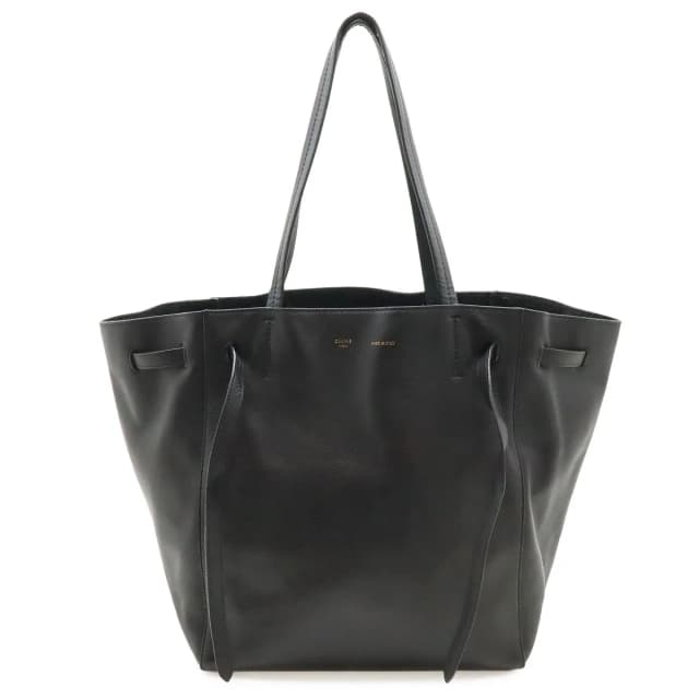 Celine Cabas Phantom Small Tote Bag Shoulder Semi Leather Black in Black Leather from The Reluxe, photo 1 of 1
