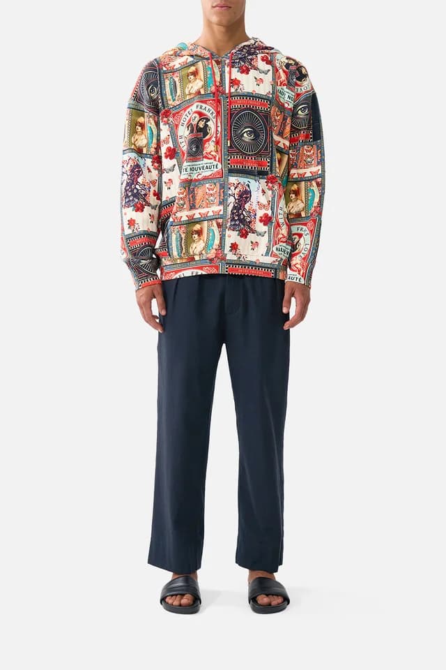 Camilla eBoutique RELAXED FIT OVERSIZED HOODIE W KANGA POCKET HIGH CLASS HOOKAH, image 1 of 1 from CAMILLA