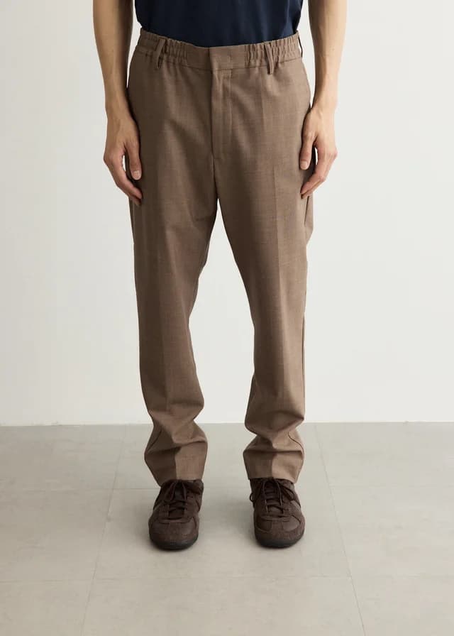 NN07 Billie Pants in Khaki Melange, image 1 of 1 from Incu