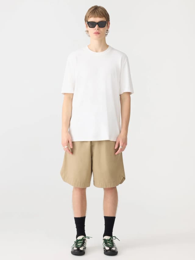 Bassike Cotton Twill Walk Short, image 1 of 1 from bassike