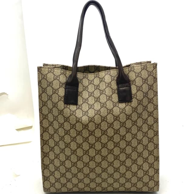 Gucci GG Supreme Canvas Tote Bag Brown in Brown Canvas from The Reluxe, photo 1 of 1
