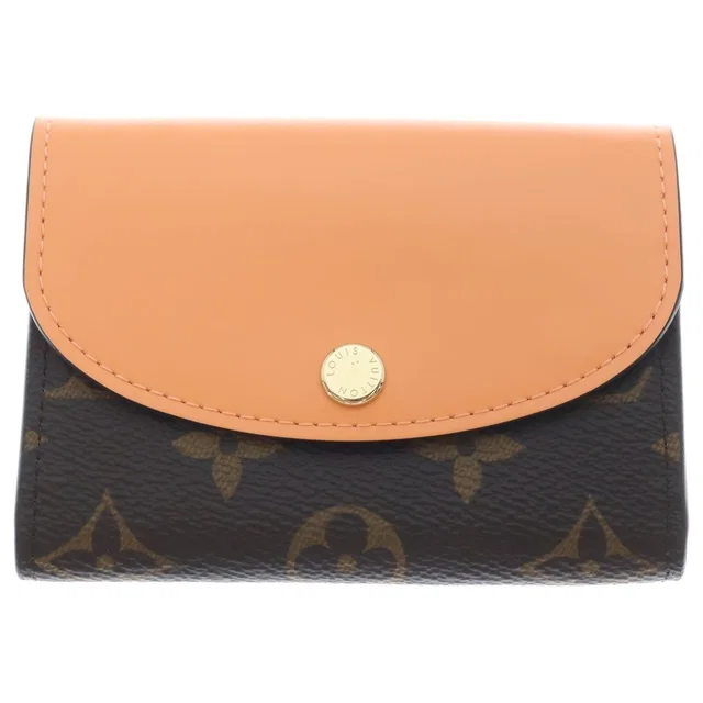 Louis Vuitton Monogram Porte Monnaie Rosalie Compact Wallet Brown Orange Leather in Brown Leather from The Reluxe, photo 1 of 1