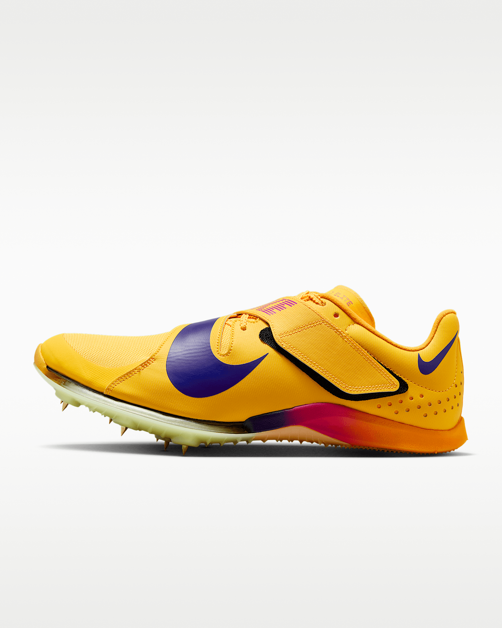 Nike Long Jump Elite in Citron Pulse/Volt Ice/Vivid Purple/Indigo Burst, image 1 of 1 from Nike