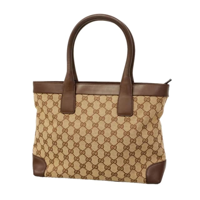 Gucci Tote Bag GG Canvas Brown Champagne Gold in Brown Canvas from The Reluxe, photo 1 of 1