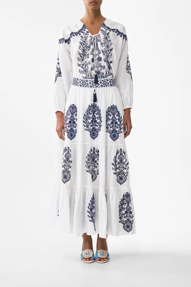 Camilla eBoutique LACE UP BLOUSE ISNIK LULLABY, image 1 of 1 from CAMILLA