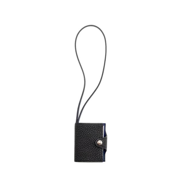 Hermès Ulysse Nano Charm Togo/Swift Black/Blue Saphir SHW in Black Togo leather from EMIER, photo 1 of 1