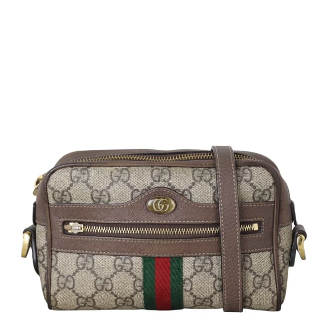 Gucci Ophidia GG Supreme Mini Shoulder Bag in Caviar leather from Luxe.It.Fwd, photo 1 of 1