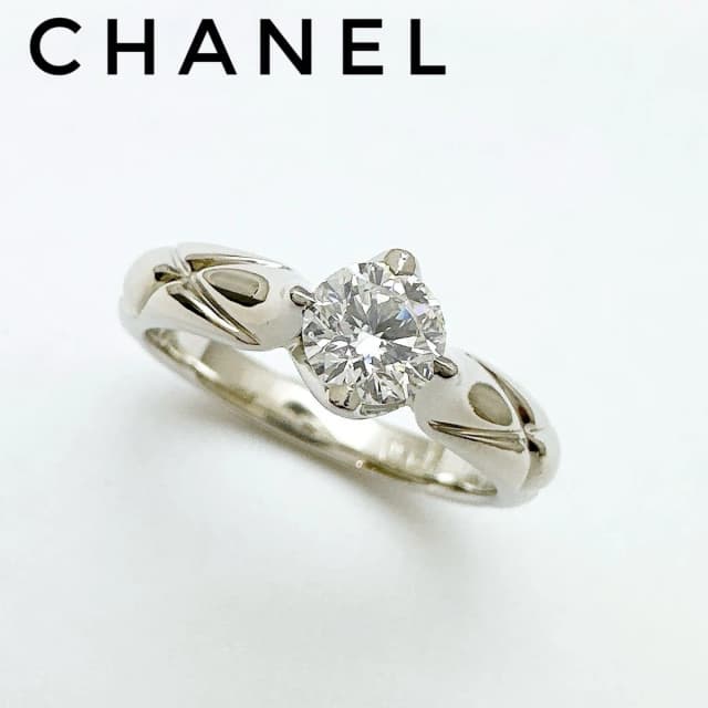 Chanel Quilted Diamond Platinum Ring from The Reluxe, photo 1 of 1