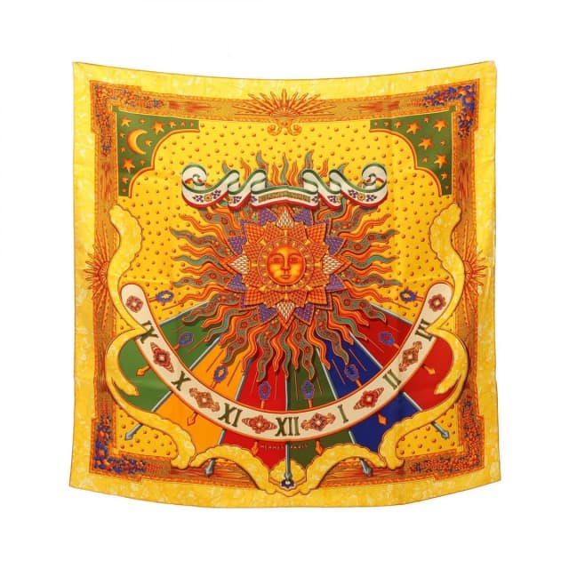 Hermès Scarf Carre 90 Gloria Soli Orange Silk in Orange Silk from The Reluxe, photo 1 of 1