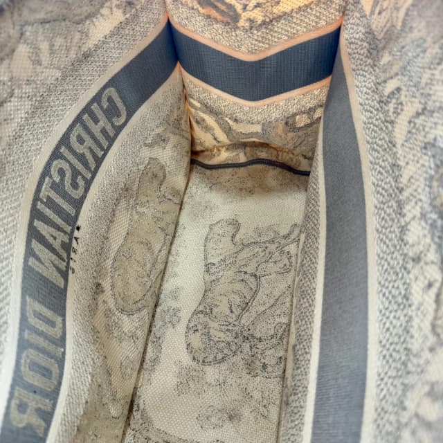 Dior Gray Dioriviera Toile de Jouy Book Tote, Medium in Grey Canvas from SparklesnDreams, photo 1 of 1