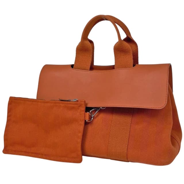 Hermès Valparaiso PM Handbag Toilet Blanc Potiron in White Leather from The Reluxe, photo 1 of 1