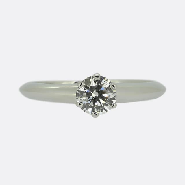 Tiffany & Co. 0.51 Carat Diamond Engagement Ring from The Vintage Jeweller, photo 1 of 1