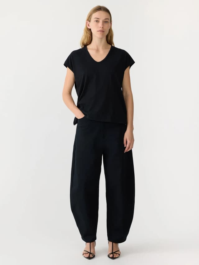 bassike Fine Bind Scoop Neck Tank, image 1 of 1 from bassike