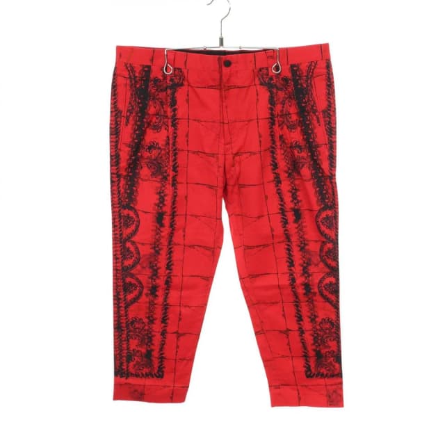 Dolce & Gabbana Pants Cotton Red Black in Black from The Reluxe, photo 1 of 1