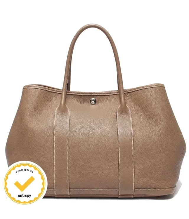 Hermès Tote Bag Silver Garden Party PM in Silver from The Reluxe, photo 1 of 1