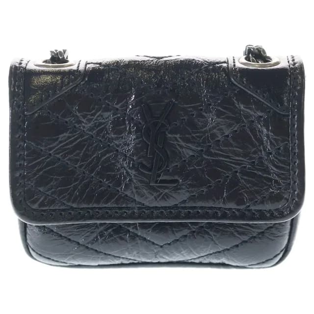 Saint Laurent Niki Chain Case Cassandra Mini Pouch Black in Black from The Reluxe, photo 1 of 1