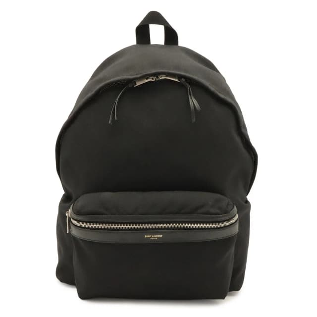 Saint Laurent Backpack Canvas Leather Black in Black Canvas from The Reluxe, photo 1 of 1