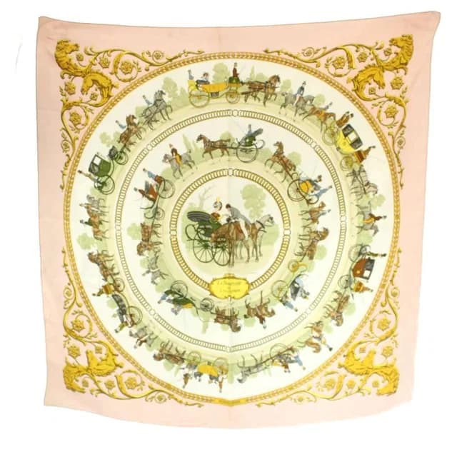Hermès la Promenade de Walk to Long Chien Carre 90 Scarf All Over from The Reluxe, photo 1 of 1