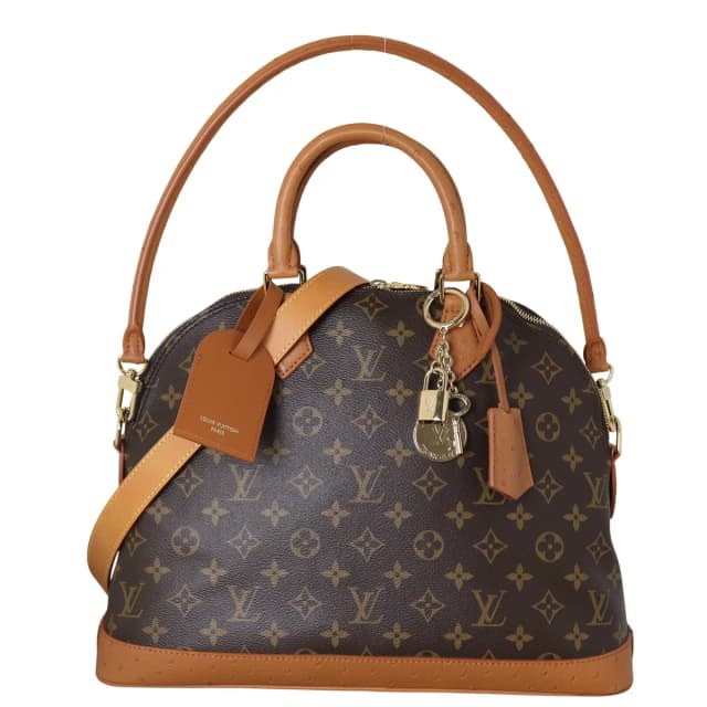 Louis Vuitton Alma MM Soft Celebration Monogram Ostrich in Ostrich from Luxe.It.Fwd, photo 1 of 1