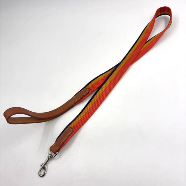 Hermès Rocabar Leather Nylon Brown Multicolor Dog Tall Silver in Brown Nylon from The Reluxe, photo 1 of 1