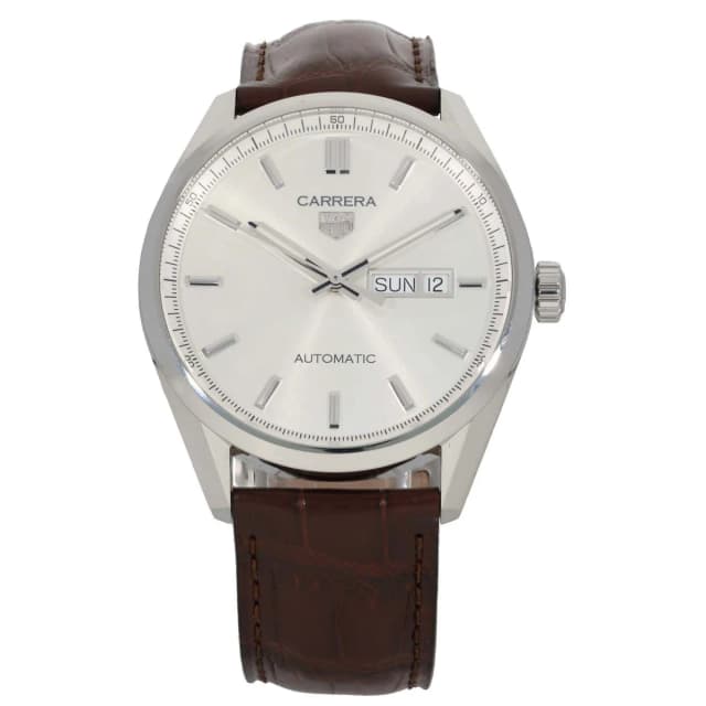 TAG Heuer Carrera WBN2011 41mm Stainless Steel Watch in Leather from H&T, photo 1 of 1
