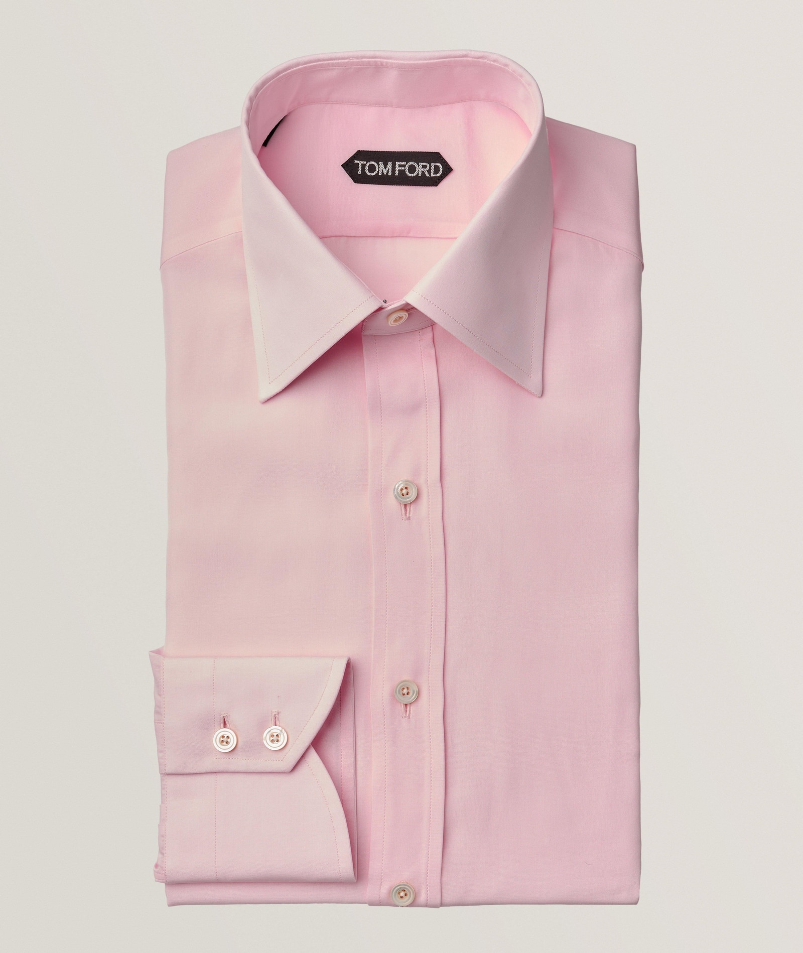TOM FORD Rosa Slim-Fit Lyocell Dress Shirt in Pink Cotton & Cotton Blends, image 1 of 1 from Harry Rosen