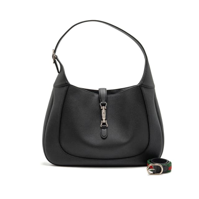 Gucci Jackie 1961 Large Bag Grained Calfskin Black SHW in Black Caviar leather from EMIER, photo 1 of 1