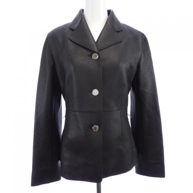 Hermès Clou de Selle Leather Jacket in Leather from The Reluxe, photo 1 of 1
