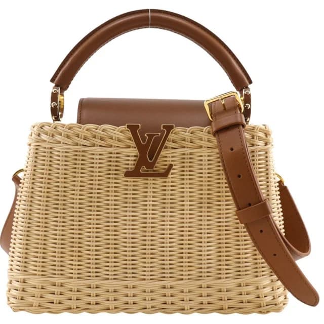 Louis Vuitton Wicker Capucines BB in Brown Raffia from Blue Spinach, photo 1 of 1