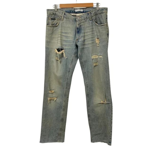 Dolce & Gabbana Crush Vintage Wash Denim Pants Jeans 52 Indigo in Denim from The Reluxe, photo 1 of 1