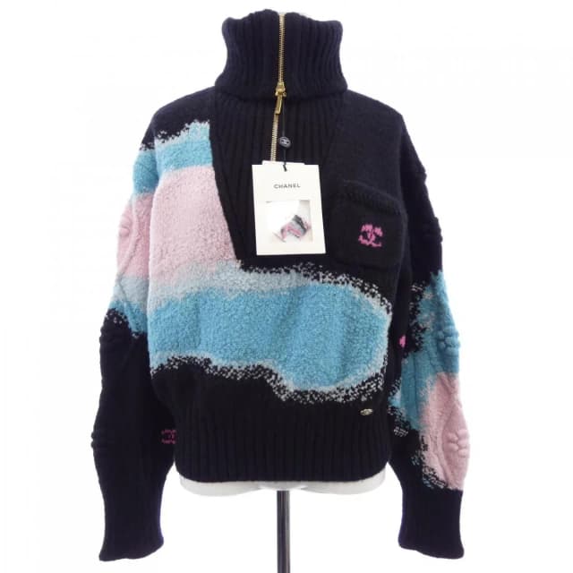 Chanel Knit Sweater Black in Black Cashmere from The Reluxe, photo 1 of 1