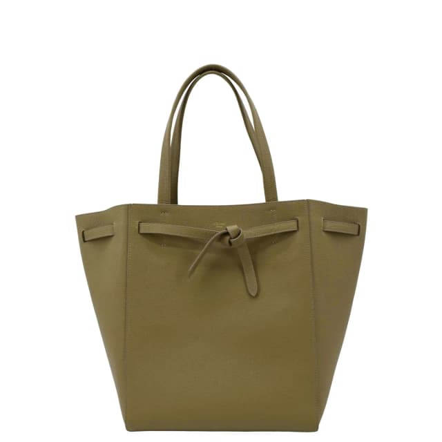 Celine Cabas Phantom Grained Calfskin Leather Tote Bag Taupe in Taupe Caviar leather from Dallas Designer Handbags, photo 1 of 1